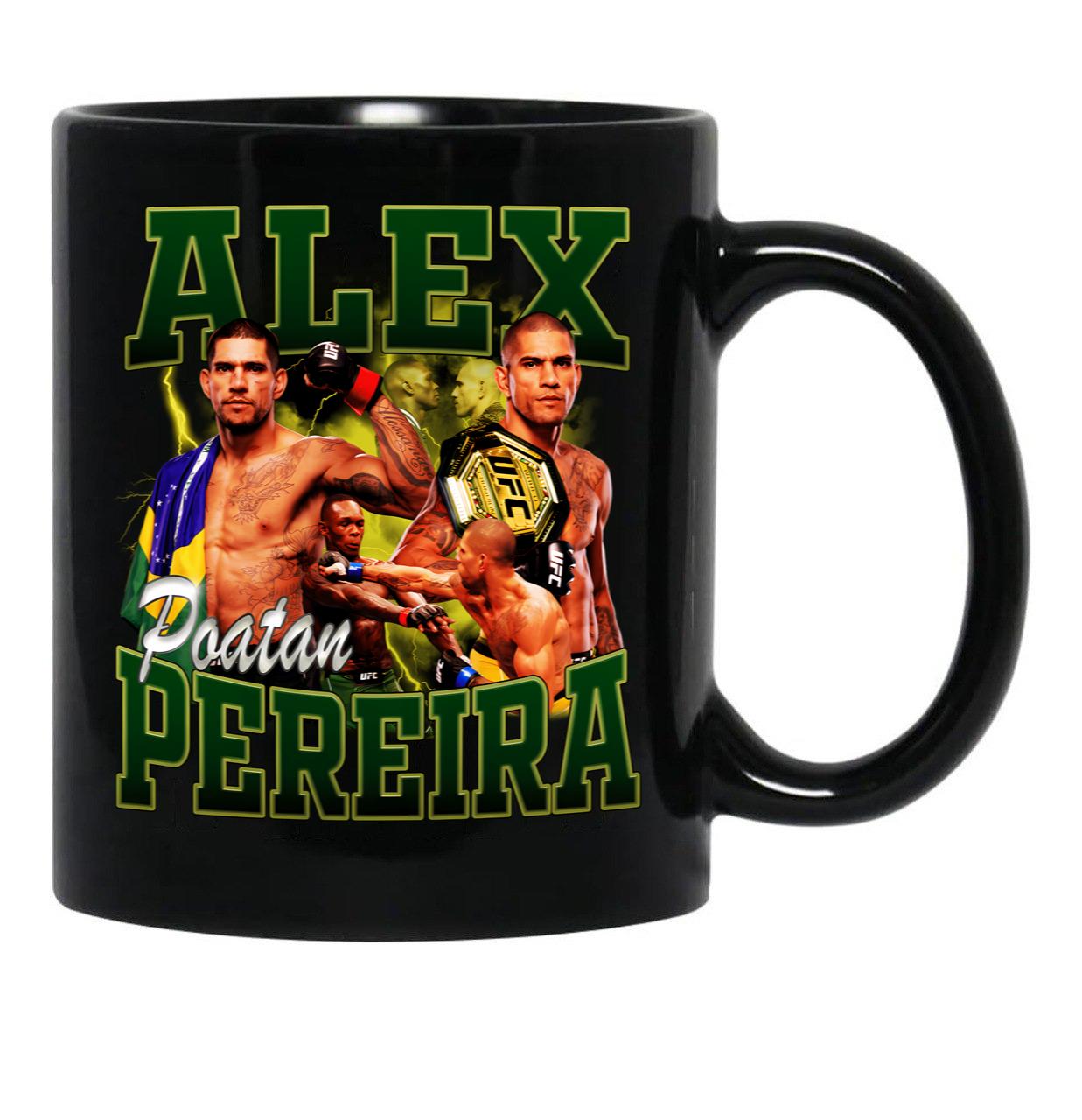 Alex Pereira Bootleg Black Coffee Mug, Gift Coffee Mug - Black