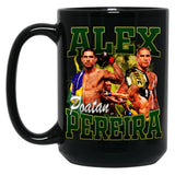 Alex Pereira Bootleg Black Coffee Mug, Gift Coffee Mug