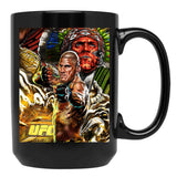 Alex Pereira Chama Black Coffee Mug, Gift Coffee Mug