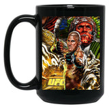 Alex Pereira Chama Black Coffee Mug, Gift Coffee Mug