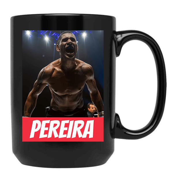 Alex Pereira Design Black Coffee Mug, Gift Coffee Mug
