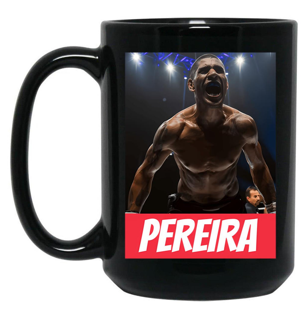 Alex Pereira Design Black Coffee Mug, Gift Coffee Mug