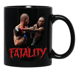Alex Pereira Fatality Ko Black Coffee Mug, Gift Coffee Mug - Black