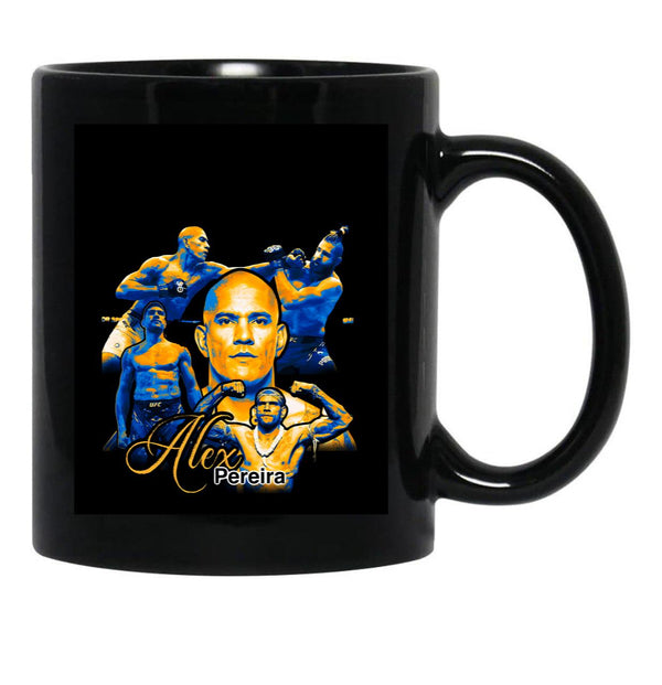 Alex Pereira Heavy Weight Mma Kickboxing Tribute Future Boxer Black Coffee Mug, Gift Coffee Mug - Black