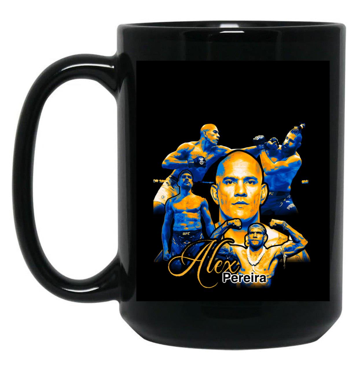 Alex Pereira Heavy Weight Mma Kickboxing Tribute Future Boxer Black Coffee Mug, Gift Coffee Mug
