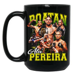 Alex Pereira Poatan Alex Pereira Bootleg Alex Pereira Black Coffee Mug, Gift Coffee Mug