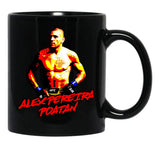 Alex Pereira Poatan Artwork Black Coffee Mug, Gift Coffee Mug - Black