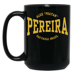 Alex Pereira Poatan Gold Black Coffee Mug, Gift Coffee Mug