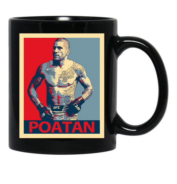 Alex Pereira Poatan Mug Black Coffee Mug, Gift Coffee Mug - Black