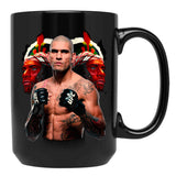 Alex Pereira Poatan Mug Alex Pereira Alex Pereira  Black Coffee Mug, Gift Coffee Mug