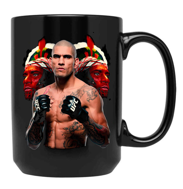 Alex Pereira Poatan Mug Alex Pereira Alex Pereira  Black Coffee Mug, Gift Coffee Mug