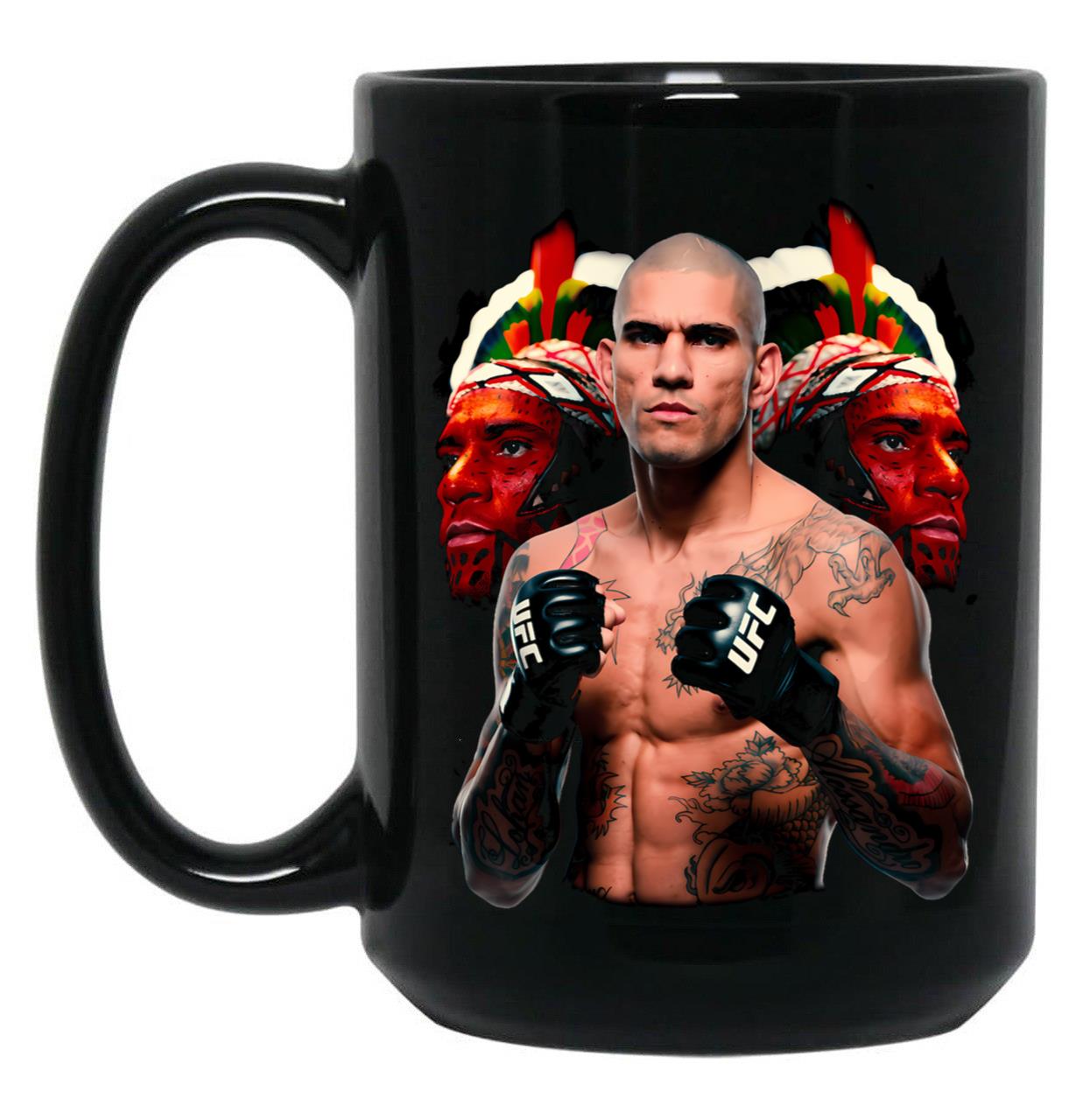 Alex Pereira Poatan Mug Alex Pereira Alex Pereira  Black Coffee Mug, Gift Coffee Mug