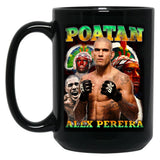 Alex Pereira Poatan Mug Bootleg Alex Pereira Alex Pereira Boot Black Coffee Mug, Gift Coffee Mug