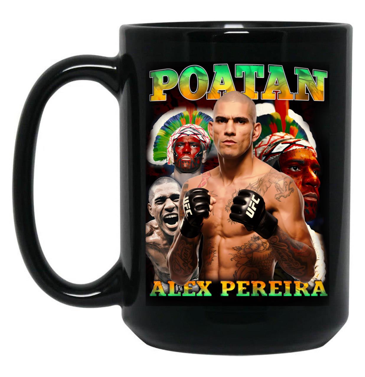 Alex Pereira Poatan Mug Bootleg Alex Pereira Alex Pereira Boot Black Coffee Mug, Gift Coffee Mug