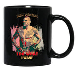Alex Pereira Poatan (1) Black Coffee Mug, Gift Coffee Mug - Black