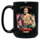 Alex Pereira Poatan (1) Black Coffee Mug, Gift Coffee Mug