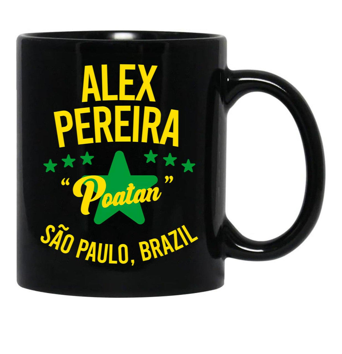 Alex Pereira Roots (Clean) (1) Black Coffee Mug, Gift Coffee Mug - Black