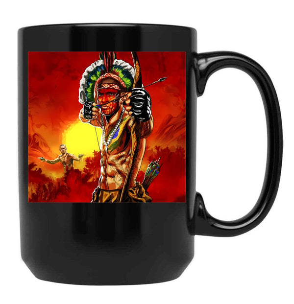 Alex Pereira The Brazilian Fighter (1) Black Coffee Mug, Gift Coffee Mug