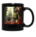Alex Pereira The Brazilian Fighter Black Coffee Mug, Gift Coffee Mug - Black