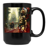 Alex Pereira The Brazilian Fighter Black Coffee Mug, Gift Coffee Mug
