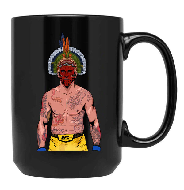 Alex Pereira Tribal Black Coffee Mug, Gift Coffee Mug