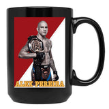 Alex Pereira (13) Black Coffee Mug, Gift Coffee Mug