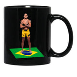 Alex Pereira (2) Black Coffee Mug, Gift Coffee Mug - Black