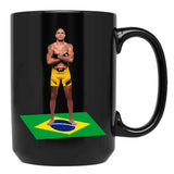 Alex Pereira (2) Black Coffee Mug, Gift Coffee Mug