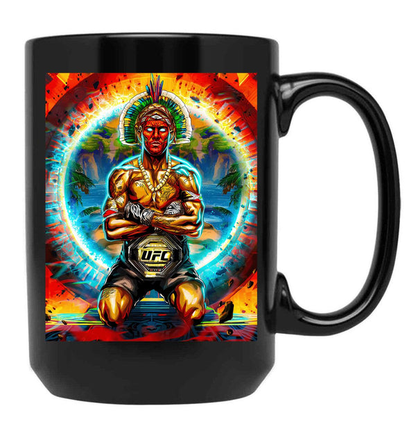 Alex Pereira (2) Black Coffee Mug, Gift Coffee Mug