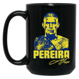 Alex Pereira (2) Black Coffee Mug, Gift Coffee Mug