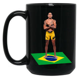 Alex Pereira (2) Black Coffee Mug, Gift Coffee Mug