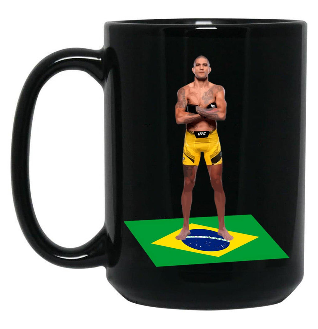Alex Pereira (2) Black Coffee Mug, Gift Coffee Mug