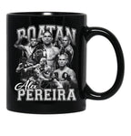 Alex Pereira (6) Black Coffee Mug, Gift Coffee Mug - Black