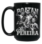 Alex Pereira (6) Black Coffee Mug, Gift Coffee Mug