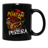 Alex Pereira (7) Black Coffee Mug, Gift Coffee Mug - Black