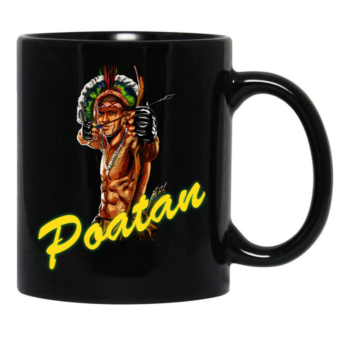 Alex Pereira Black Coffee Mug, Gift Coffee Mug - Black