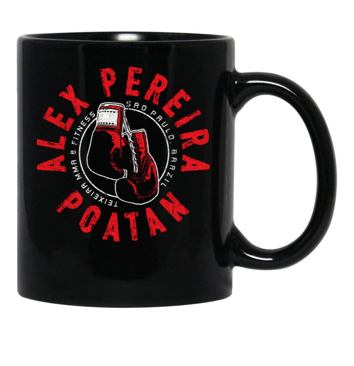 Alex Pereira4 Black Coffee Mug, Gift Coffee Mug - Black