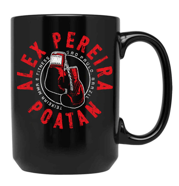 Alex Pereira4 Black Coffee Mug, Gift Coffee Mug