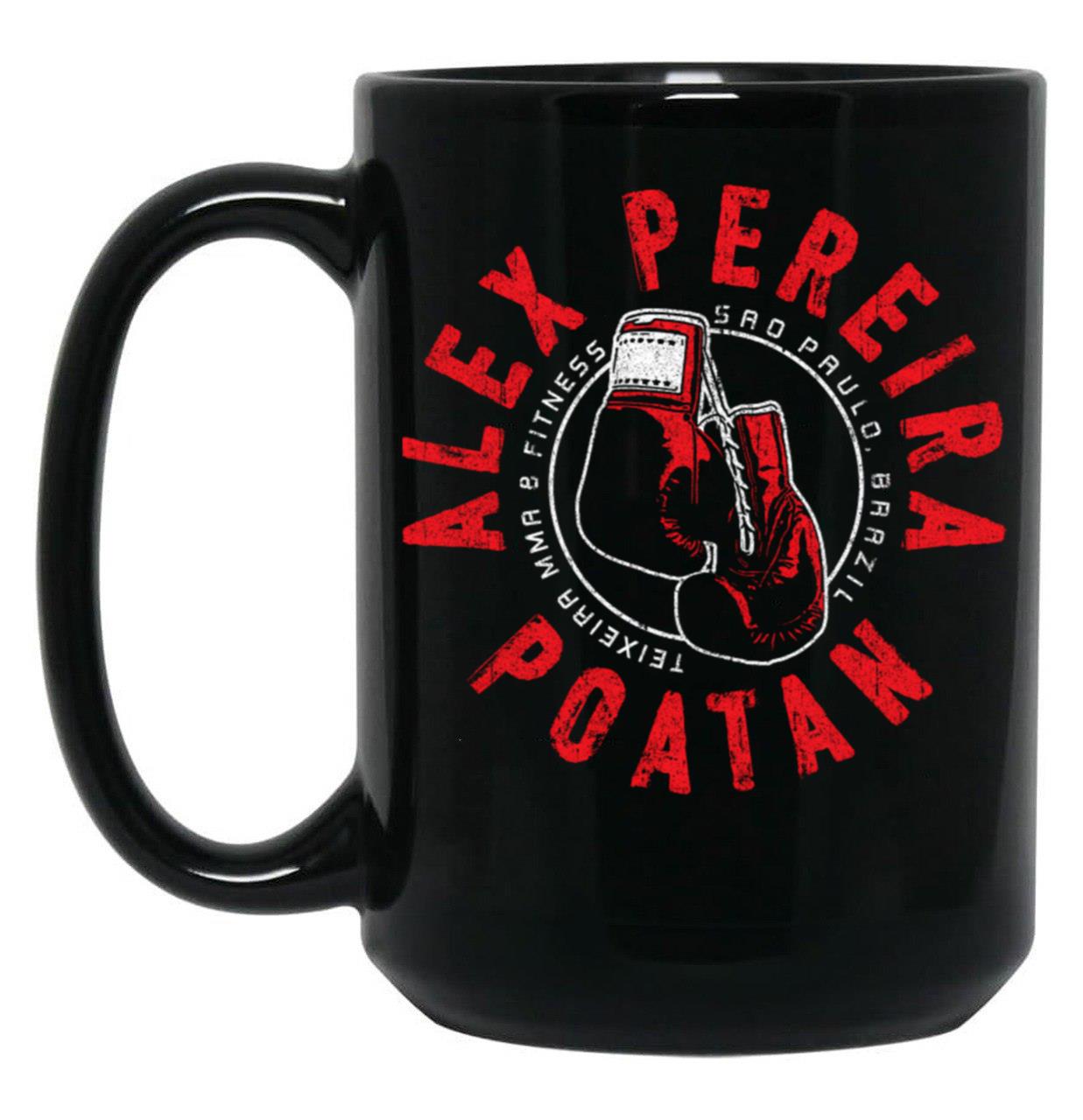 Alex Pereira4 Black Coffee Mug, Gift Coffee Mug
