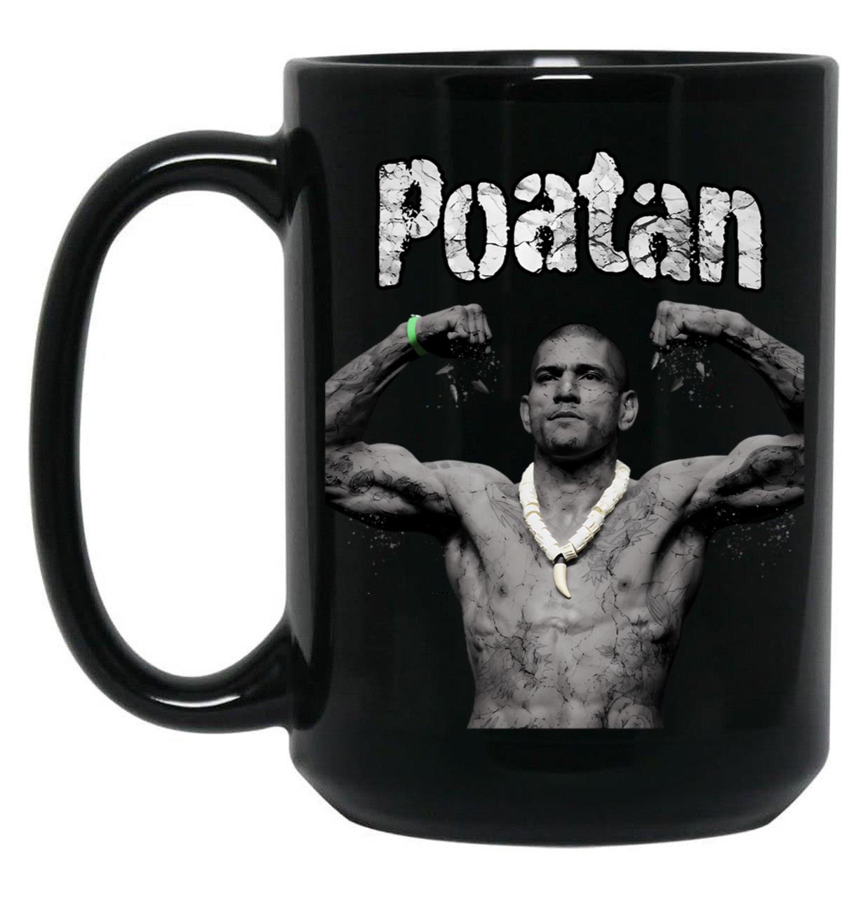 Alex Poatan Pereira (1) Black Coffee Mug, Gift Coffee Mug