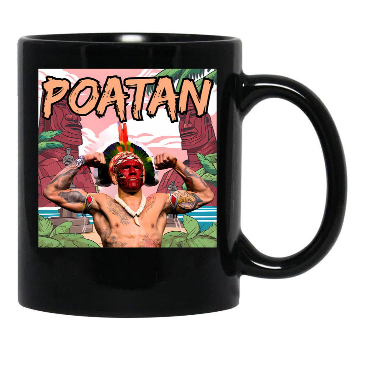 Alex Poatan Pereira (2) Black Coffee Mug, Gift Coffee Mug - Black