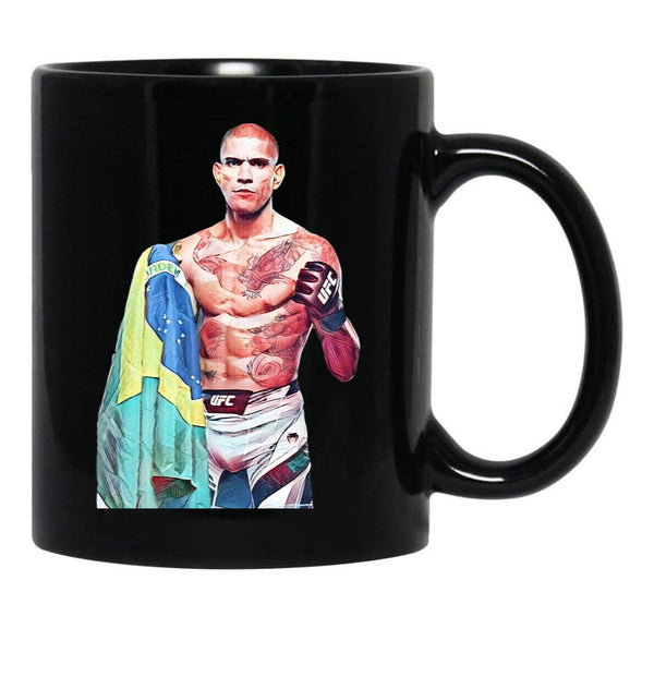 Alex Poatan Pereira (2) Black Coffee Mug, Gift Coffee Mug - Black