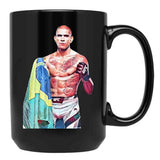 Alex Poatan Pereira (2) Black Coffee Mug, Gift Coffee Mug