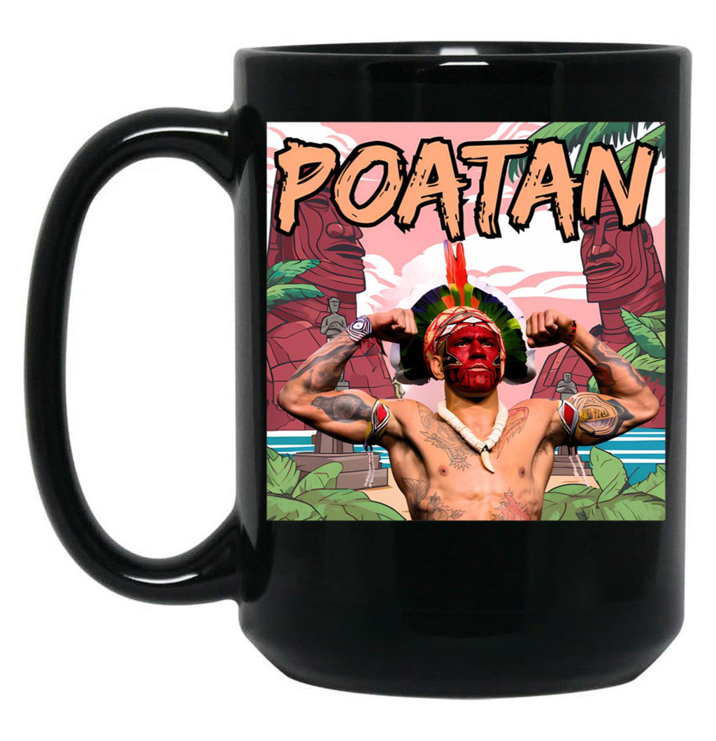 Alex Poatan Pereira (2) Black Coffee Mug, Gift Coffee Mug