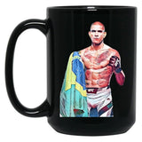 Alex Poatan Pereira (2) Black Coffee Mug, Gift Coffee Mug