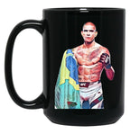 Alex Poatan Pereira (2) Black Coffee Mug, Gift Coffee Mug