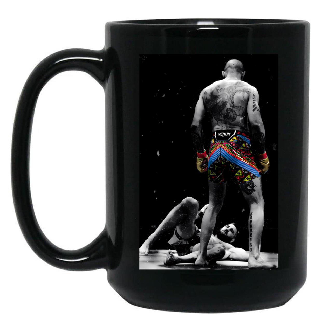 Alex Poatan Pereira (3) Black Coffee Mug, Gift Coffee Mug
