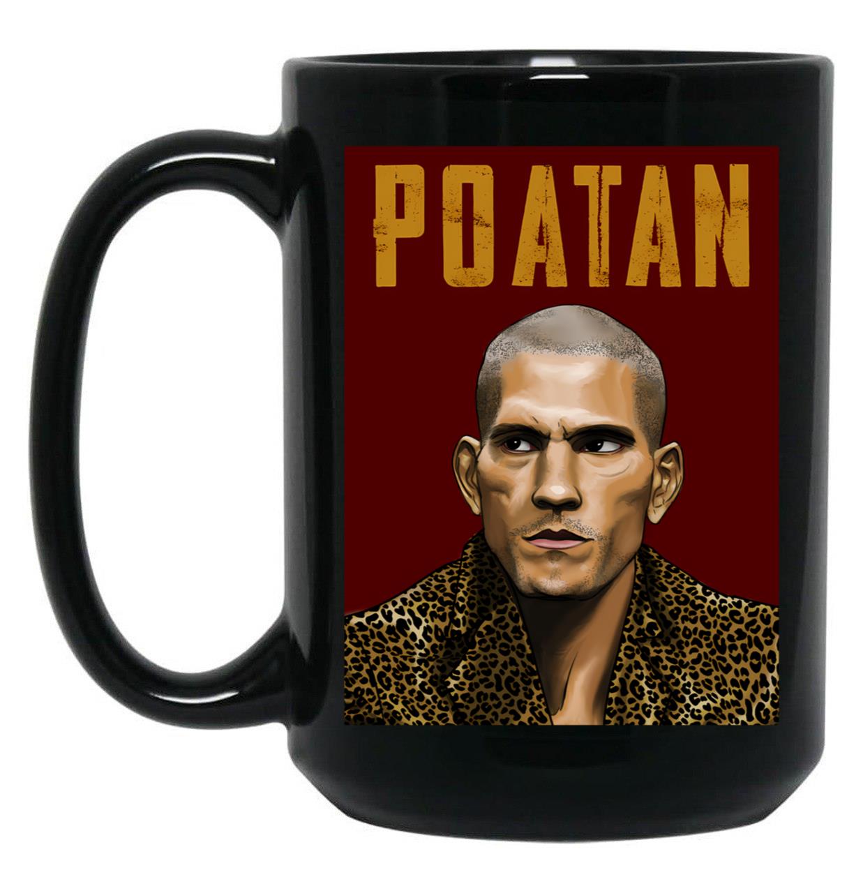 Alex Poatan Pereira (5) Black Coffee Mug, Gift Coffee Mug