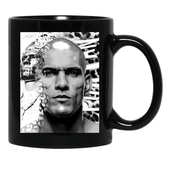 Alex Poatan Pereira (7) Black Coffee Mug, Gift Coffee Mug - Black