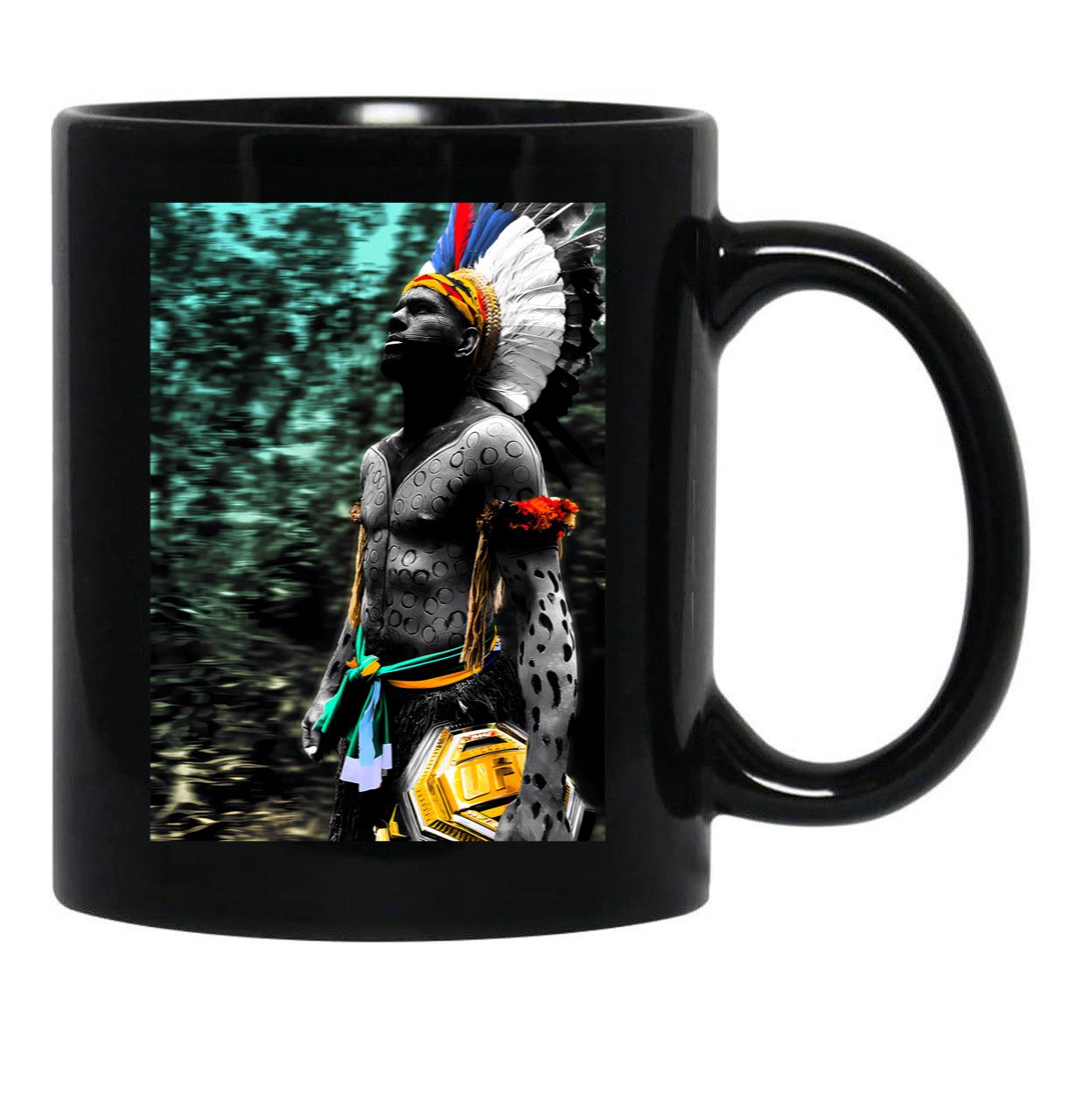 Alex Poatan Pereira (9) Black Coffee Mug, Gift Coffee Mug - Black